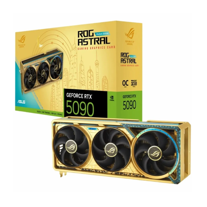 کارت گرافیک ایسوس ROG Astral GeForce RTX 5090 Dhahab OC Edition 32GB GDDR7